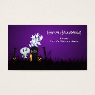 Halloween Graveyard Spooky Niedlich Skelett & Geis