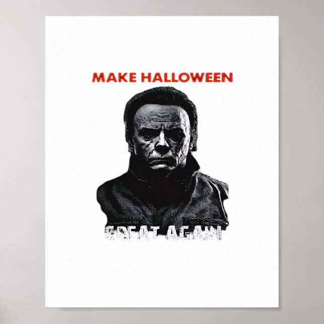 Halloween Great Again - Beängstigende Horror Hallo Poster (Vorne)