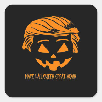 Halloween Great Again Classic Quadratischer Aufkleber