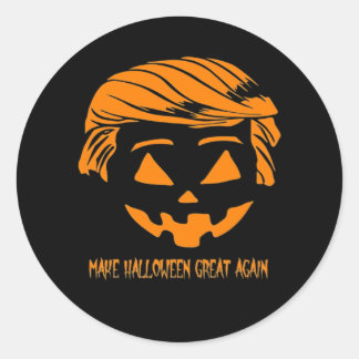Halloween Great Again Classic Runder Aufkleber
