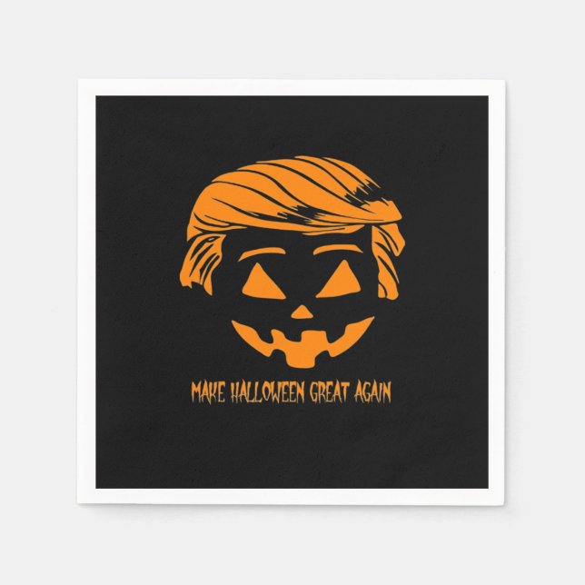 Halloween Great Again Classic Serviette (Vorderseite)