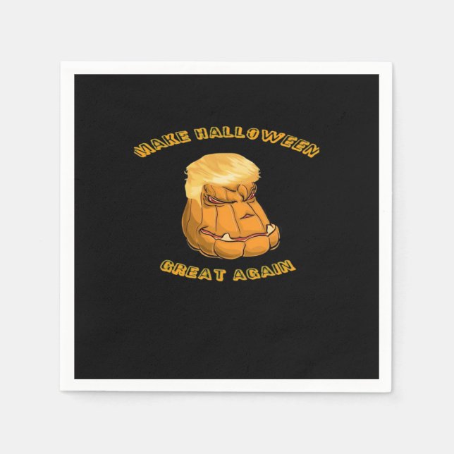 Halloween Great Again Classic - Sloth in Cost Serviette (Vorderseite)