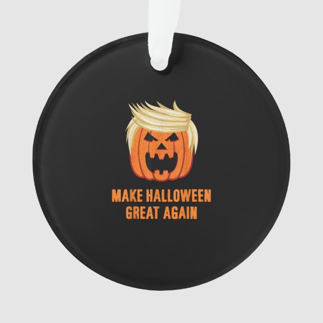 Halloween Great Again Funny Trumpkin - Basic Ornament (Vorderseite)