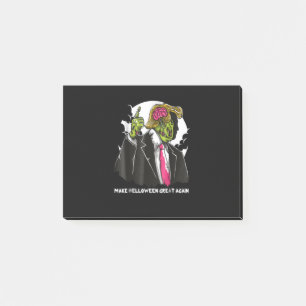 Halloween Great Again Trump zombie Hallowen Post-it Klebezettel