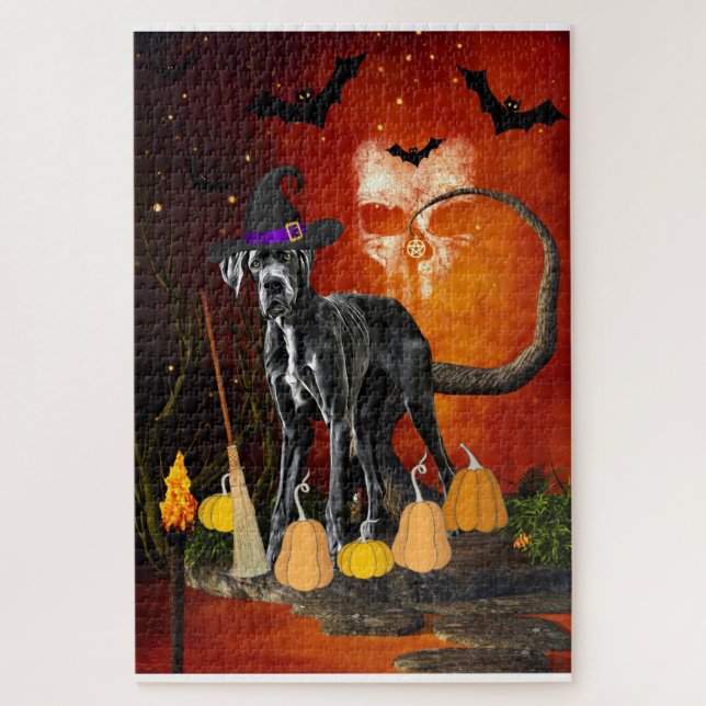 Halloween Great Dane Dog (Vertikal)