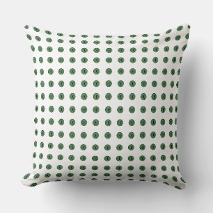Halloween Green Polka Dot Eyes Kissen