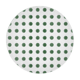 Halloween Green Polka Dot Eyes Schneidebrett