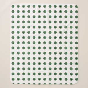 Halloween Green Polka Dot Eyes Sherpadecke