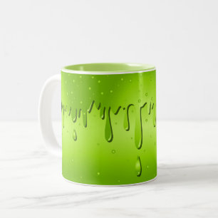 Halloween Green Slime Zweifarbige Tasse