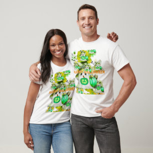 Halloween Green Tiefsee Ghost Png, Trendy T-Shirt