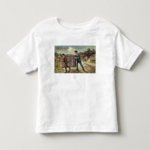 Halloween Greeting Boys Carry Fence Kleinkind T-shirt
