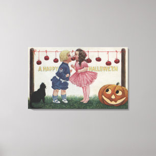 Halloween GreetingApples auf Schnur Leinwanddruck