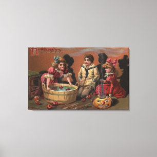 Halloween GreetingBobbing für Äpfel #2 Leinwanddruck