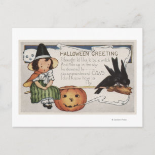 Halloween GreetingCrows Postkarte