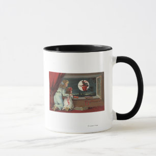 Halloween GreetingHexe aus dem Fenster Tasse