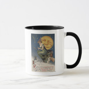 Halloween GreetingHexe in Flight Tasse