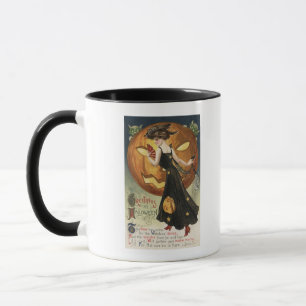 Halloween GreetingHextanz und Kürkin Tasse