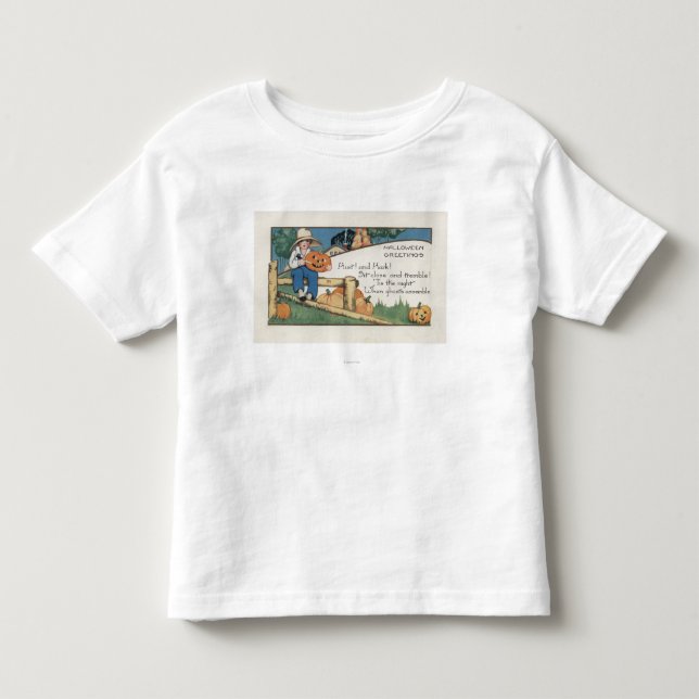Halloween GreetingHist und horchen Kleinkind T-shirt (Vorderseite)