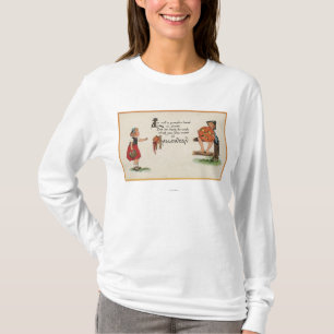 Halloween GreetingKid auf Zaun T-Shirt