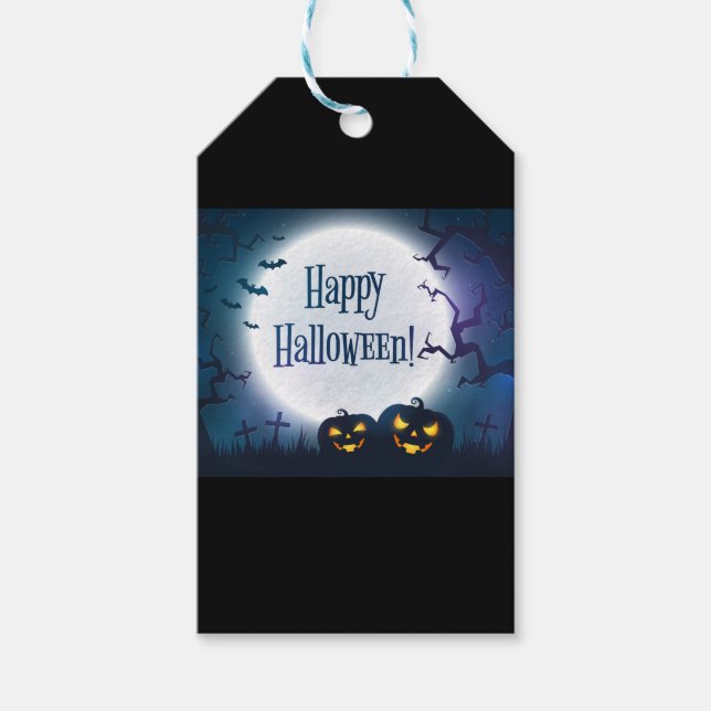 Halloween Greetings Geschenkanhänger (Vorderseite)
