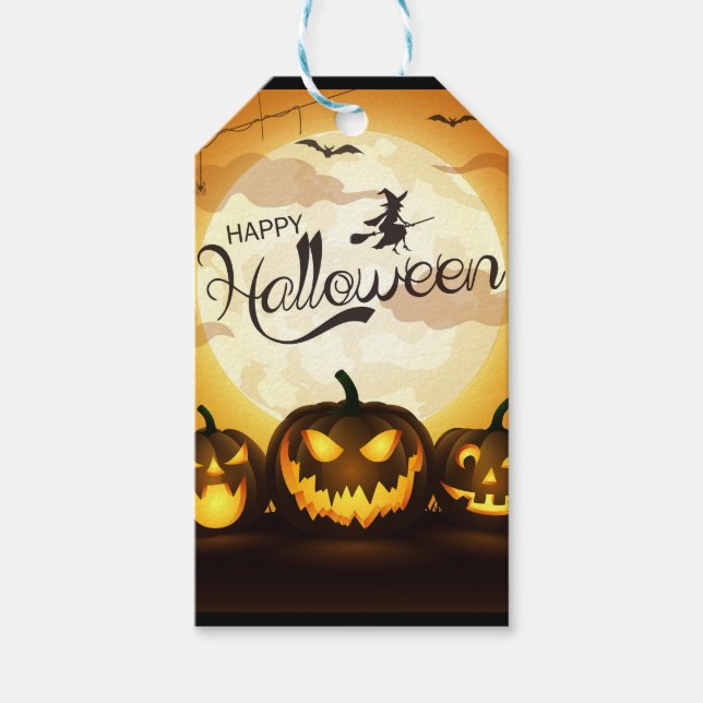 Halloween Greetings Geschenkanhänger (Vorderseite)