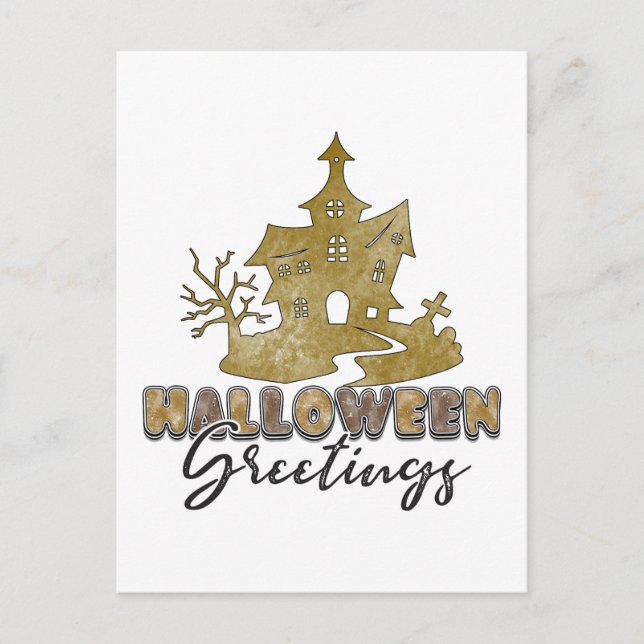 Halloween Greetings - Halloween Postkarte (Vorderseite)