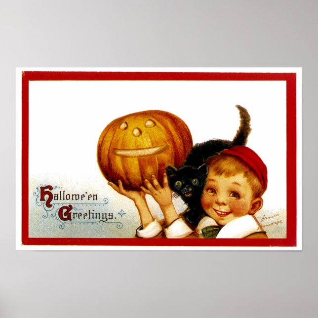 Hallowe'en Greetings Poster (Vorne)