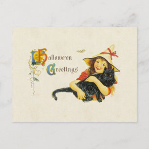 Hallowe'en Greetings Postkarte