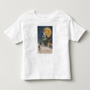 Halloween GreetingWitch im Flug Kleinkind T-shirt
