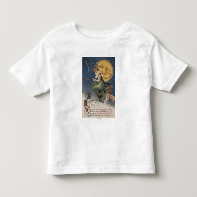 Halloween GreetingWitch im Flug Kleinkind T-shirt (Vorderseite)