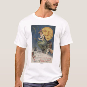 Halloween GreetingWitch im Flug T-Shirt