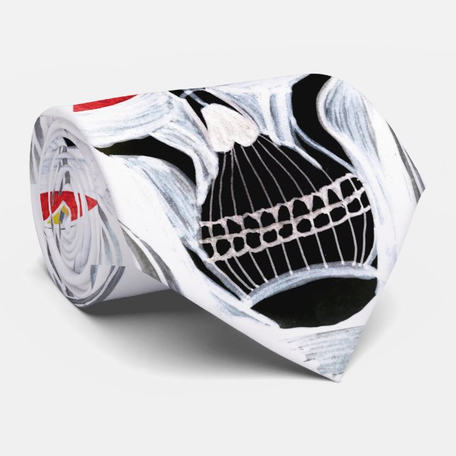 HALLOWEEN GRIM REAPERÇU cravate GHOST (Roulé)