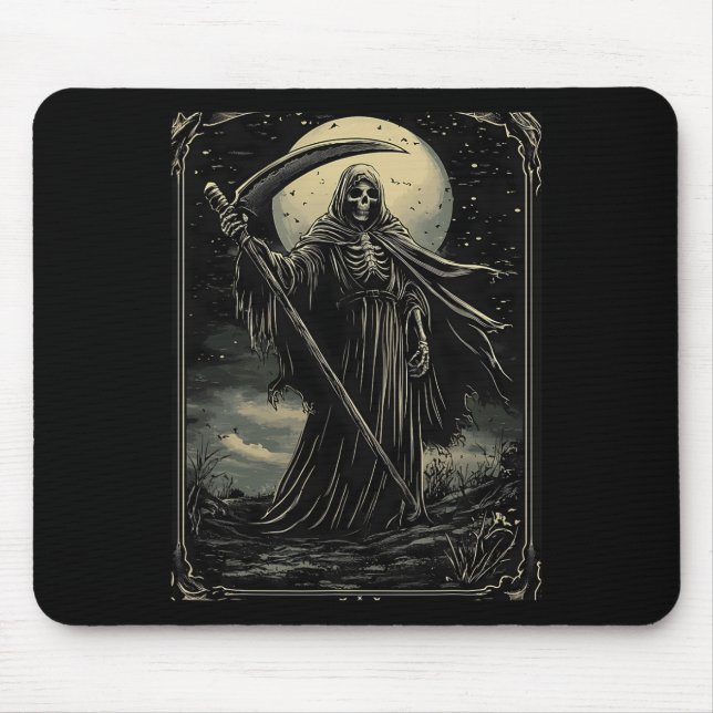 Halloween Grim Sensenmann Gothic Goth Mousepad (Vorne)