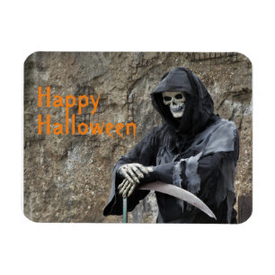 Halloween Grim Sensenmann individuell anpassbar Magnet