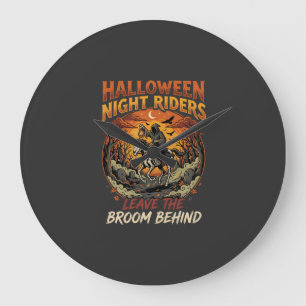 Halloween Grimmiger Reiter Escape Große Wanduhr
