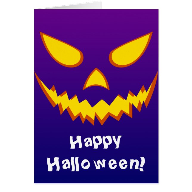 Halloween Grinning Face Kürbislaterne Pumpkin (Vorne)