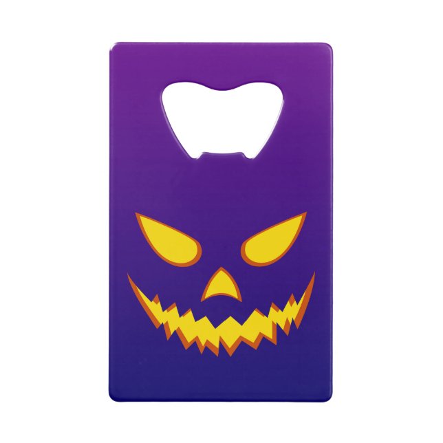 Halloween Grinning Face Kürbislaterne Pumpkin Geldbeutel Flaschenöffner (Vorderseite)