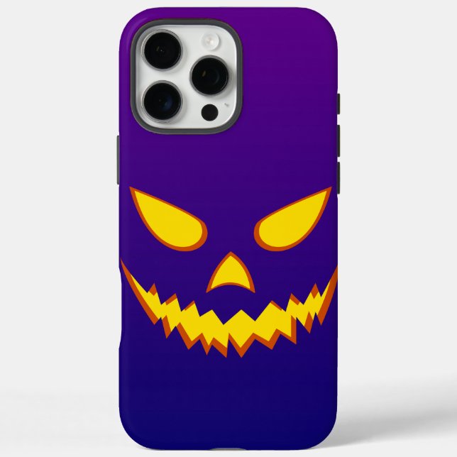 Halloween Grinning Face Kürbislaterne Pumpkin iPhone 16 Pro Max Hülle (Rückseite)