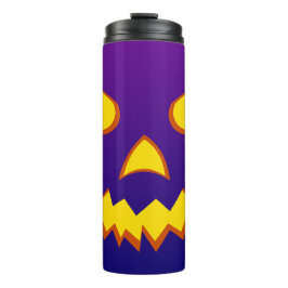 Halloween Grinning Face Kürbislaterne Pumpkin Thermosbecher
