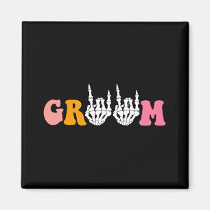 Halloween Groom Bride Skeleton Hand Wedding Bachel Magnet