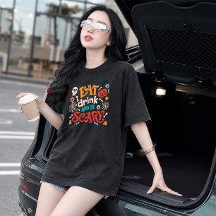 Halloween Groovy Grusel-Saison Grafik-T-Shirt Tri-Blend Shirt