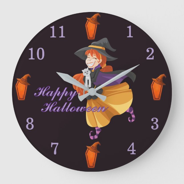 Halloween  große wanduhr (Vorderseite)