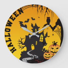 Halloween Große Wanduhr