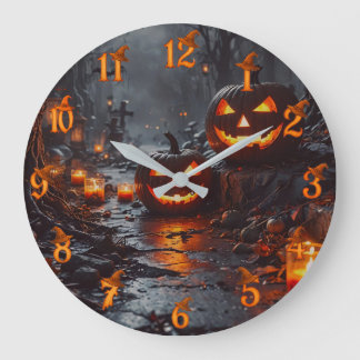 Halloween große wanduhr