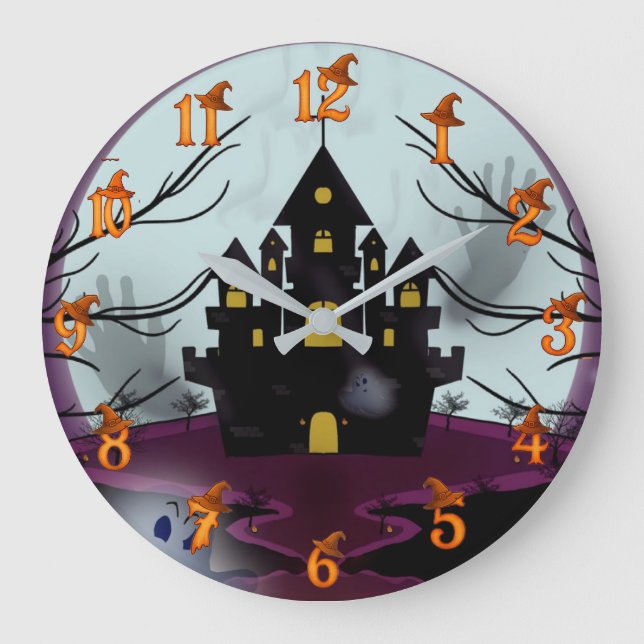 Halloween  große wanduhr (Vorderseite)