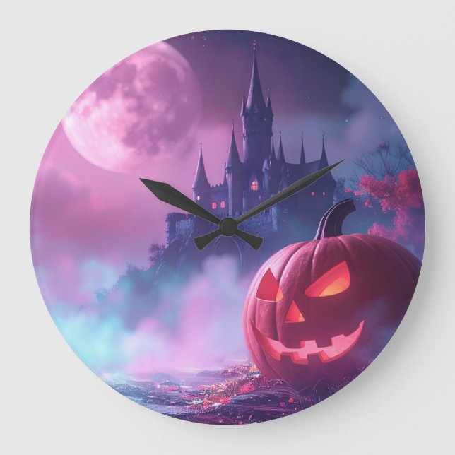 HALLOWEEN GROßE WANDUHR (Vorderseite)