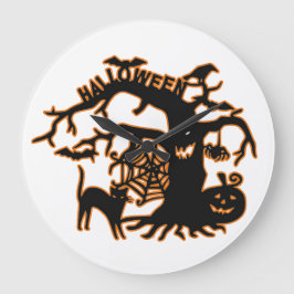 Halloween große wanduhr