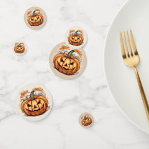 Halloween: Großer Kürbis -  Konfetti