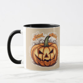 Halloween: Großer Kürbis -  Tasse