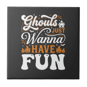Halloween-Grüfte wollen nur Spaß haben Design_1 Fliese